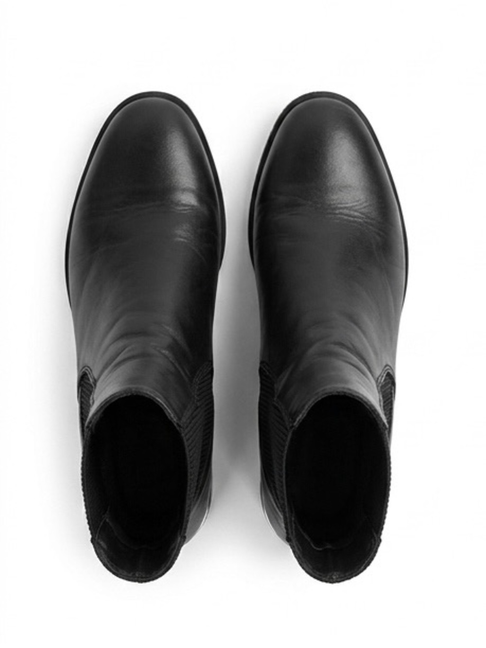 Black Leather Chelsea Ankle Boots from Forever & Always size 8.5 - Picture 5 of 7